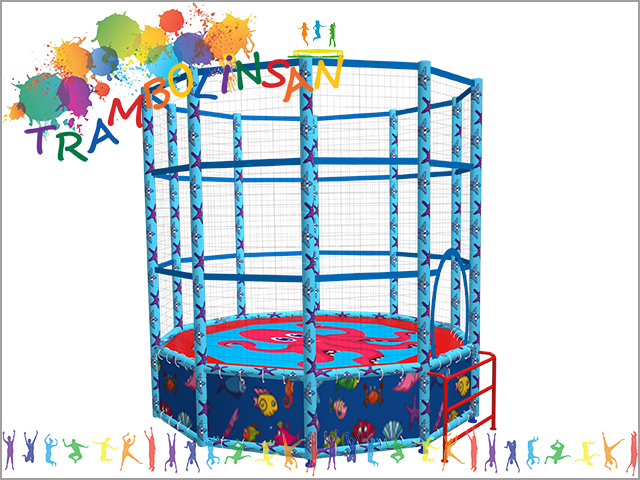 40620 - Trambolin (On Köşe File Korumalı) Çap:350 cm