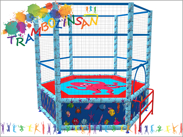 40618 - Step Trambolin (Altıgen File Korumalı) Çap:265 cm